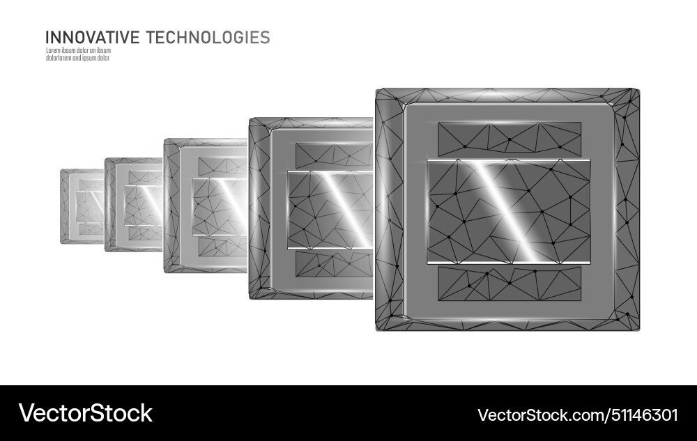 Circuit board cpu microchip abstract high hi tech vector image