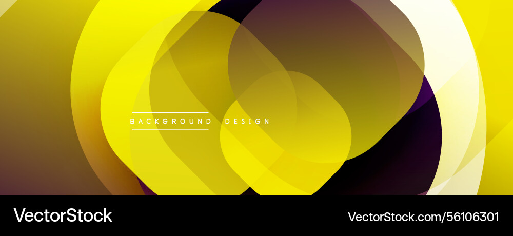 Circular abstract design with overlapping Vector Image