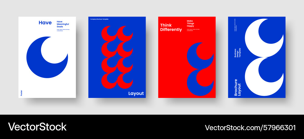 Geometric Report Template - Abstract Background Vector Image