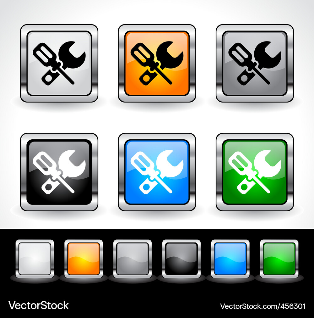 Modern Web Buttons Vector Image