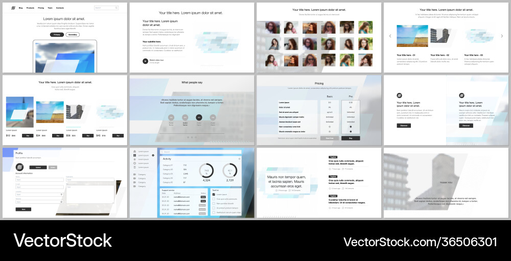 Presentation design templates multipurpose Presentation design templates multipurpose vector image