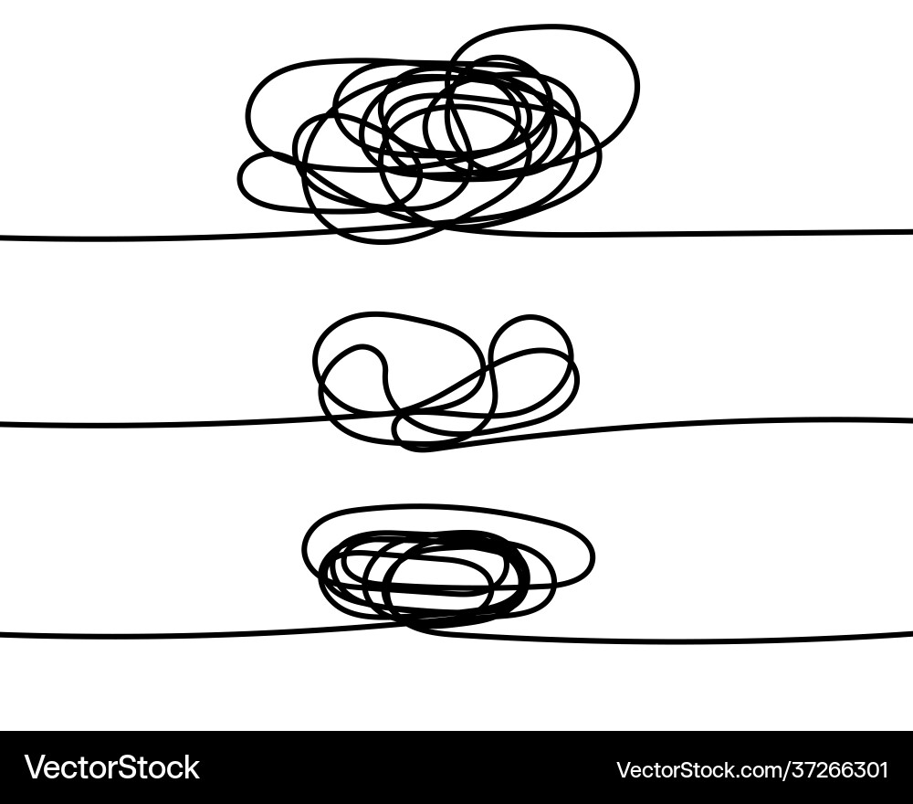 Set symbol complicated way with scribbled Set symbol complicated way with scribbled vector image