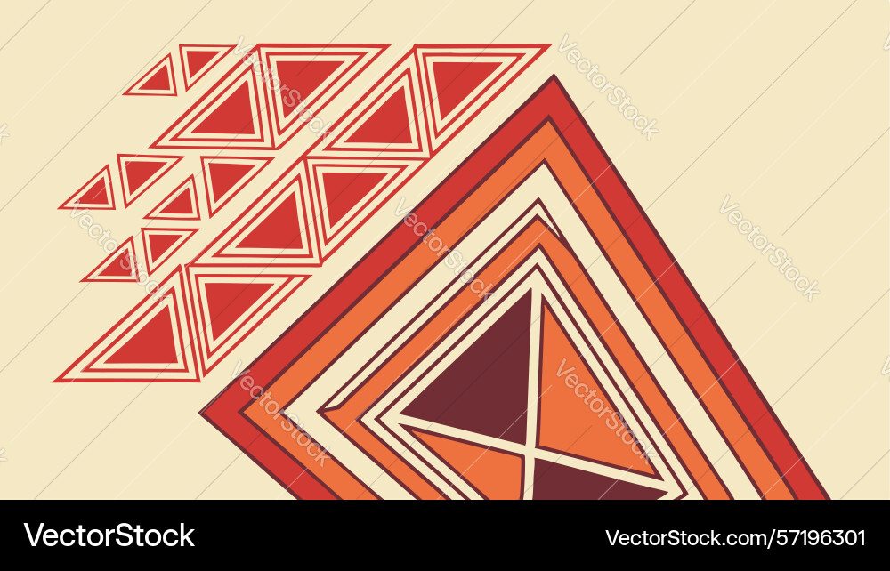 Vibrant abstract triangular mosaic design Vector Image