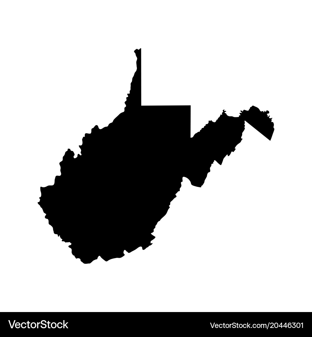 West Virginia State Map vector image