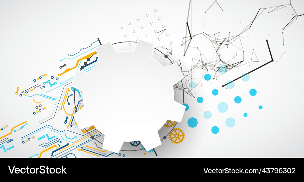 Abstract background on technological Vector Image