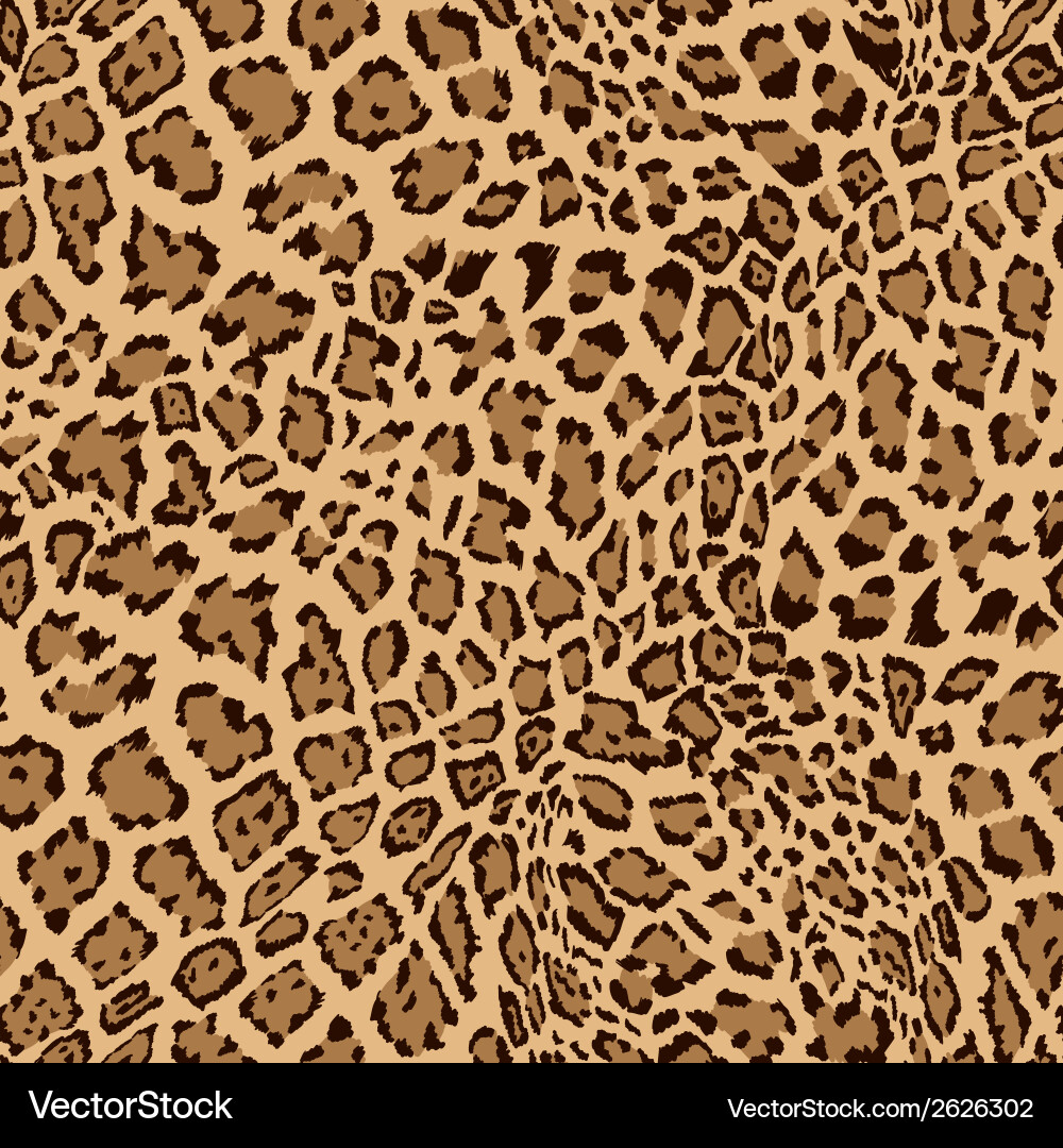 Leopard Seamless Pattern vector image