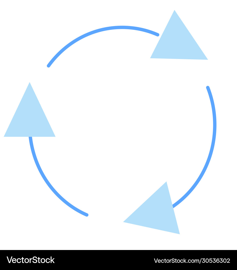 Refresh arrows vector image