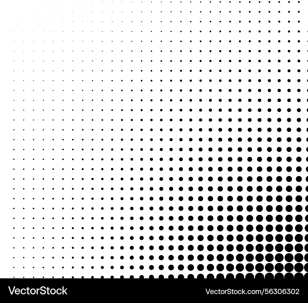 Wave halftone pattern dots background Vector Image