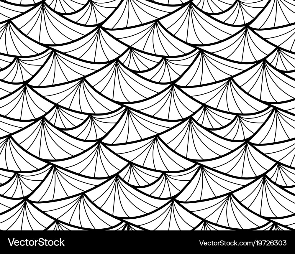Abstract Line Pattern - Monochrome Wave vector image