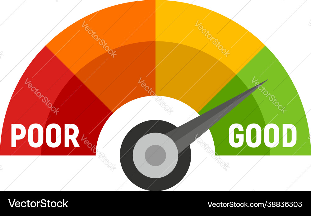 Good Scale Score Icon - Performance Rating vector image
