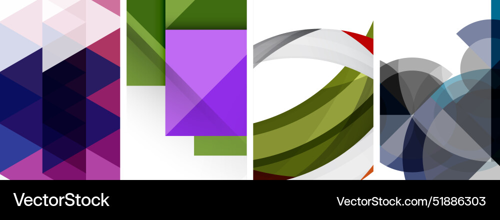 Minimal geometric abstract background with circles Vector Image