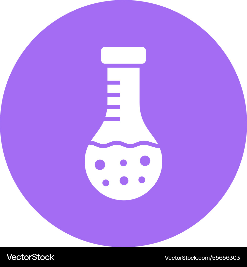 Round flask icon design Vector Image
