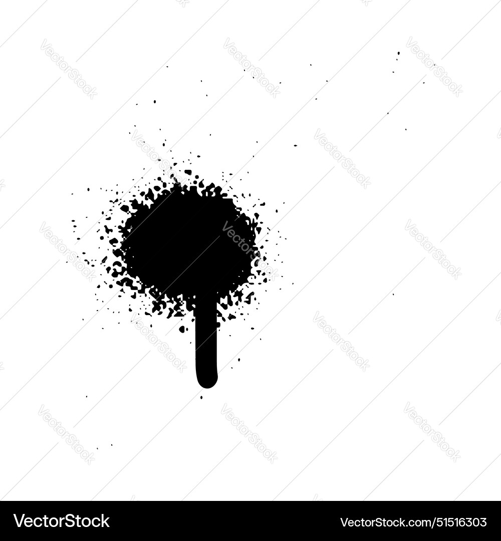 Spray paint dot splatter painted drip grunge art Vector Image