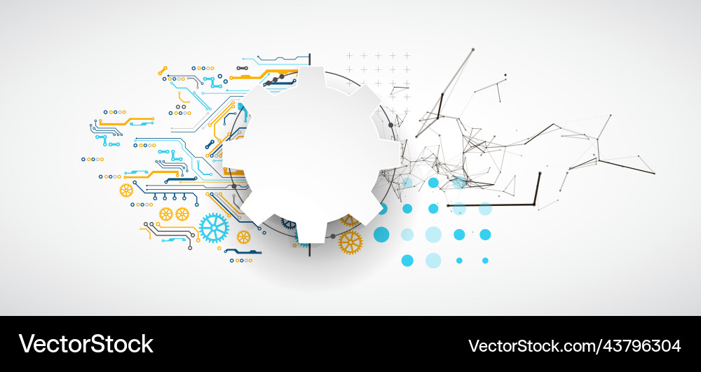 Abstract background on technological Abstract background on technological vector image