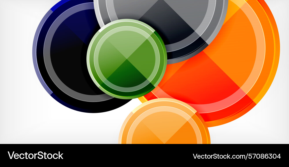 Abstract design features overlapping circles Abstract design features overlapping circles Vector Image