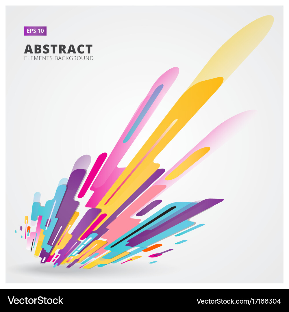 Abstraction modern style composition made vector image