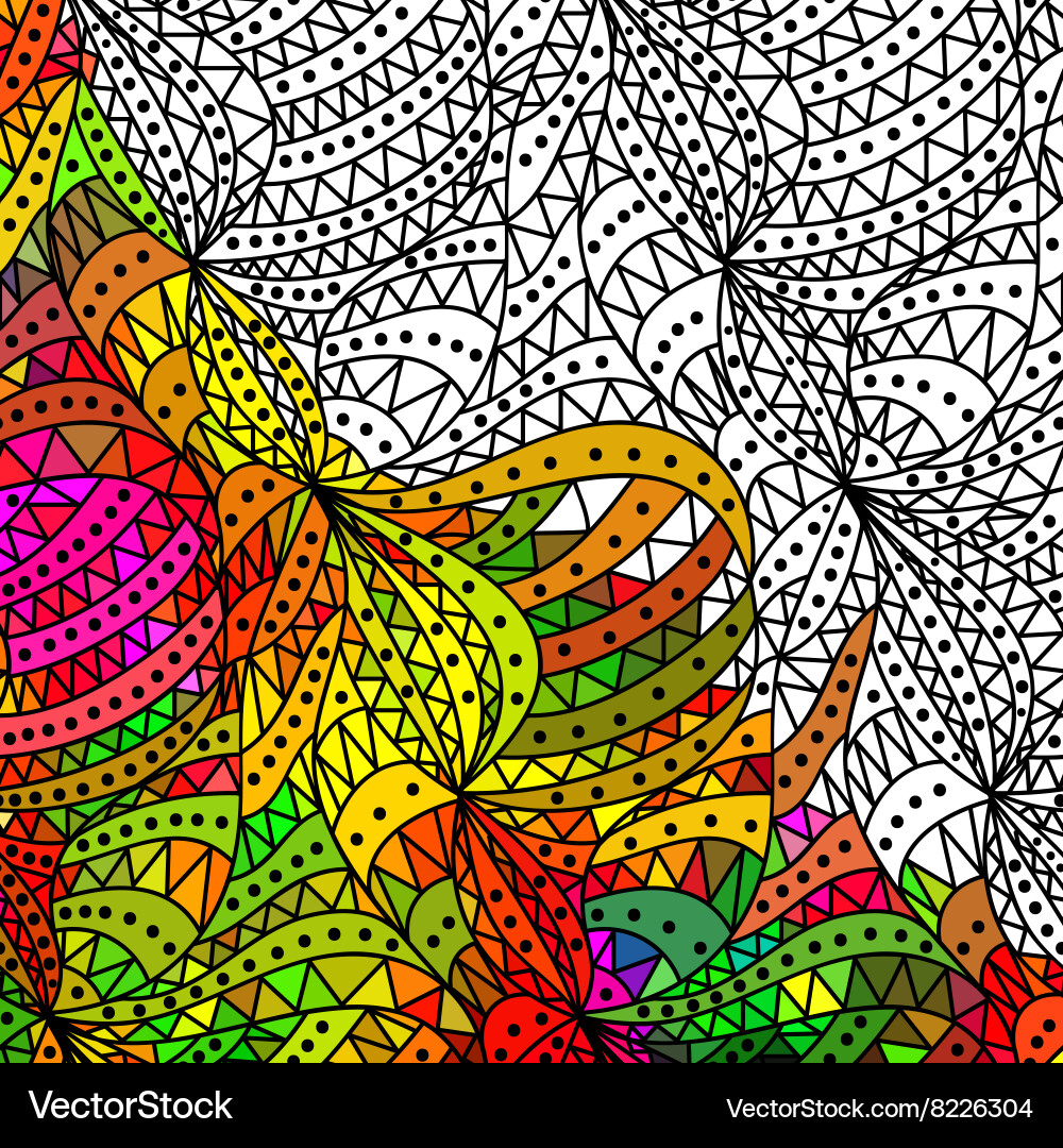 Intricate Fantasy Pattern vector image