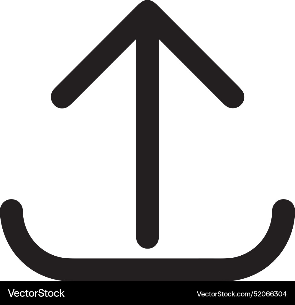 Upload outline icon symbol image Upload outline icon symbol image Vector Image