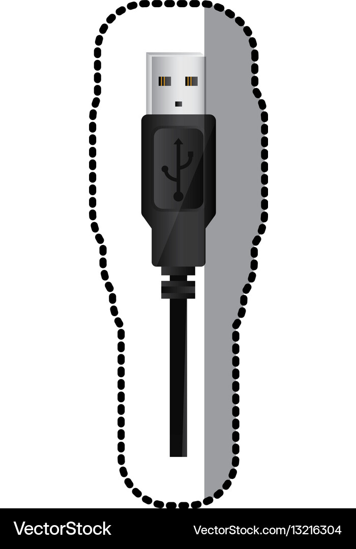 Usb connection icon image Vector Image