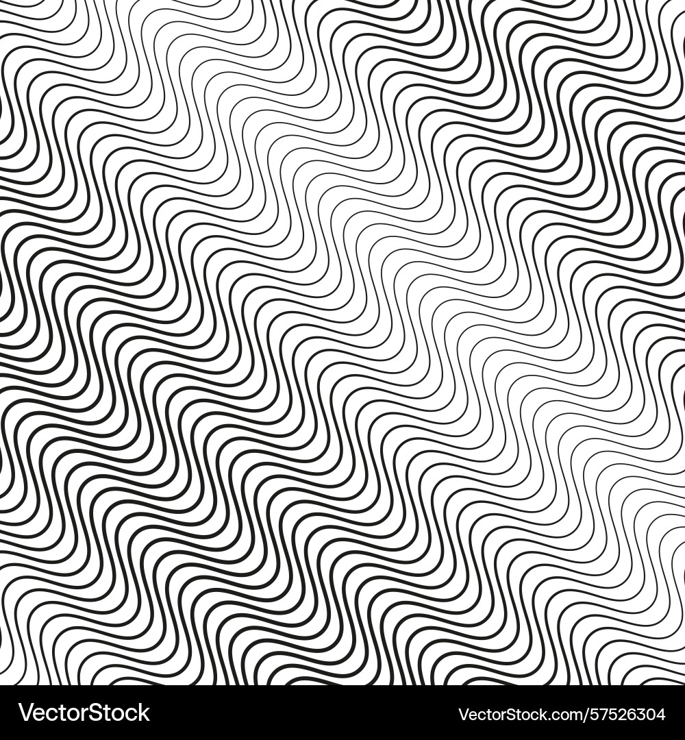 Wavy line pattern abstract fluid design vector image