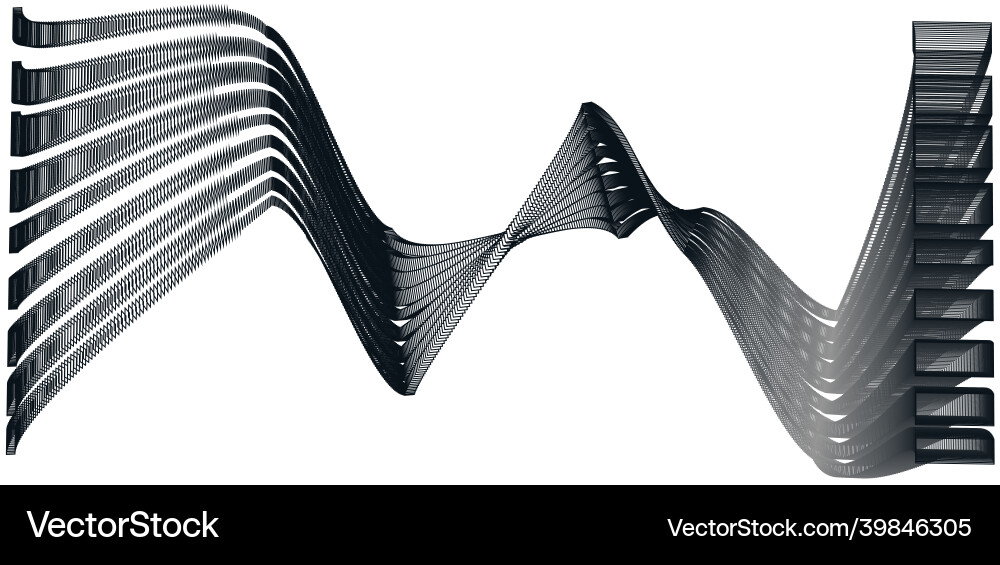 Dynamic 3D Abstract Shapes vector image
