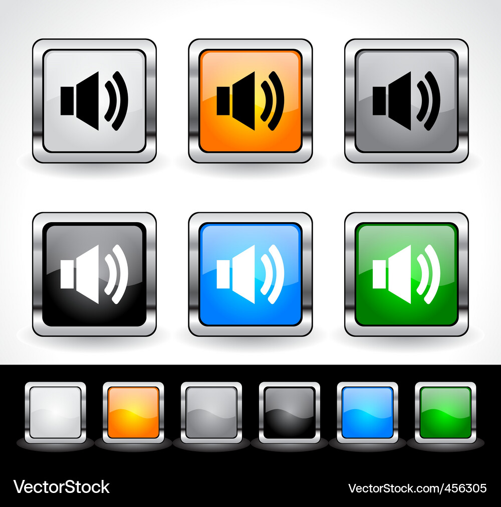 Web design buttons Vector Image