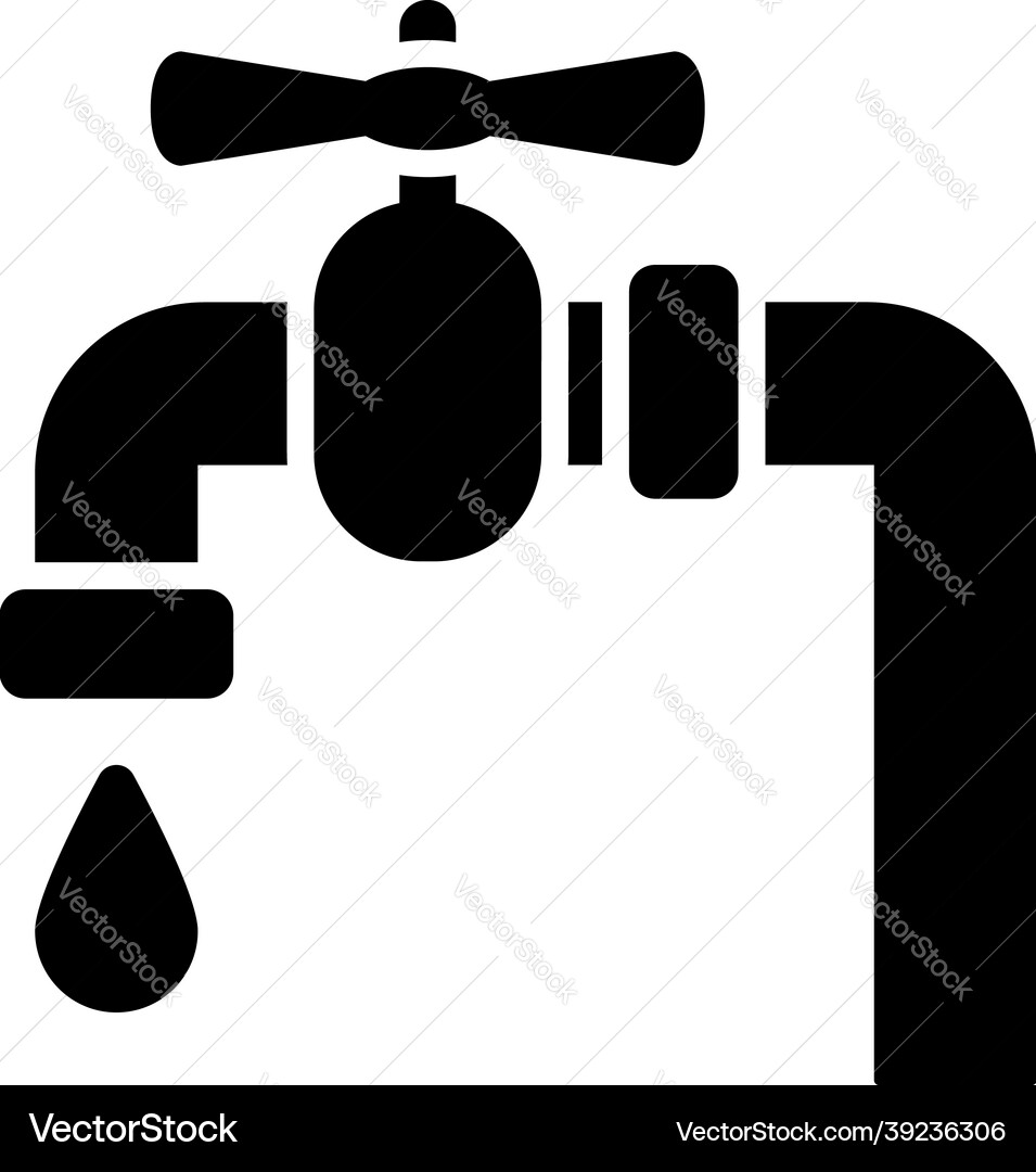 Flat design pipe with valve icon Flat design pipe with valve icon Vector Image