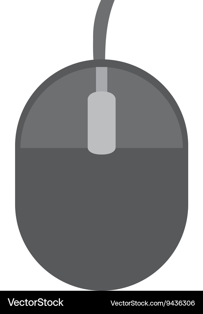 Grey computer mouse Vector Image