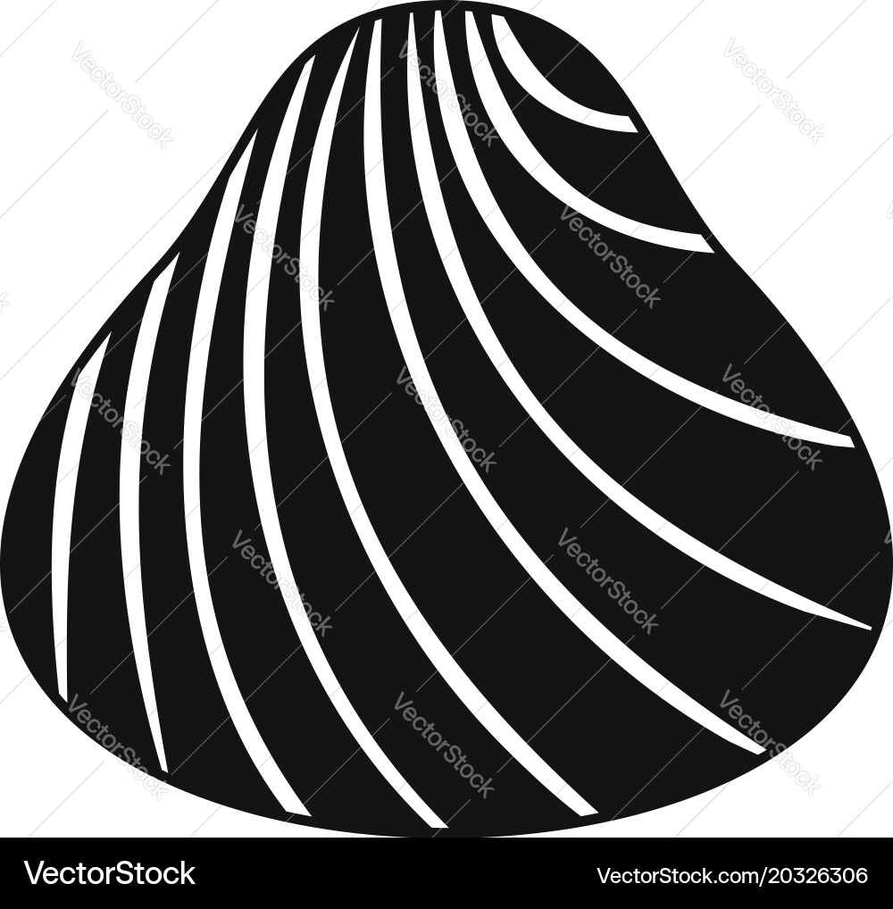 Hard shell icon simple style Vector Image