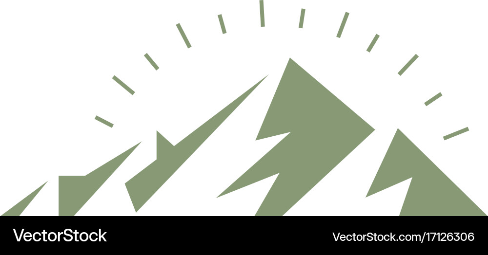 Mountain Peak Logo Royalty Free Vector Image - VectorStock