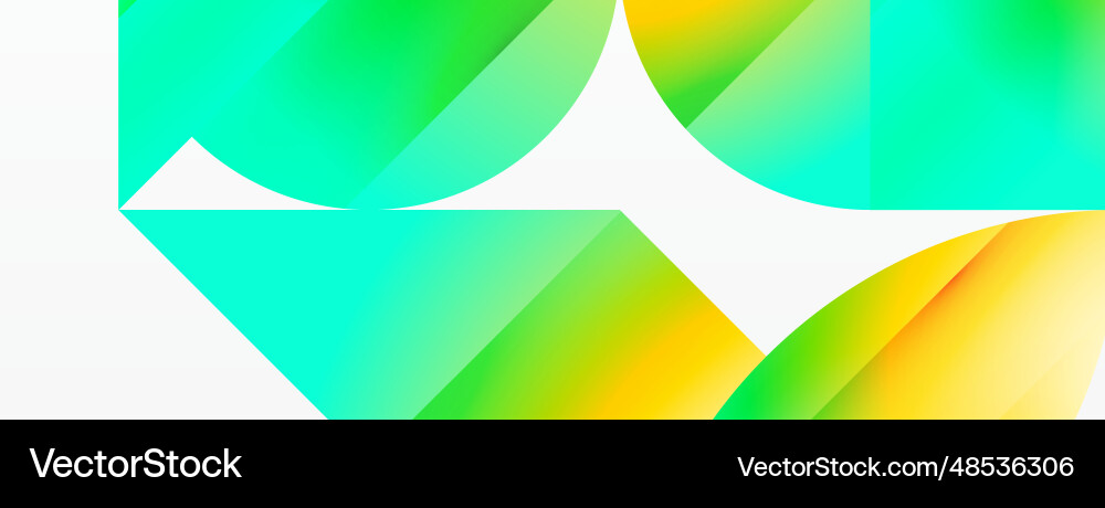 Serene gradient template circles and triangles Serene gradient template circles and triangles vector image
