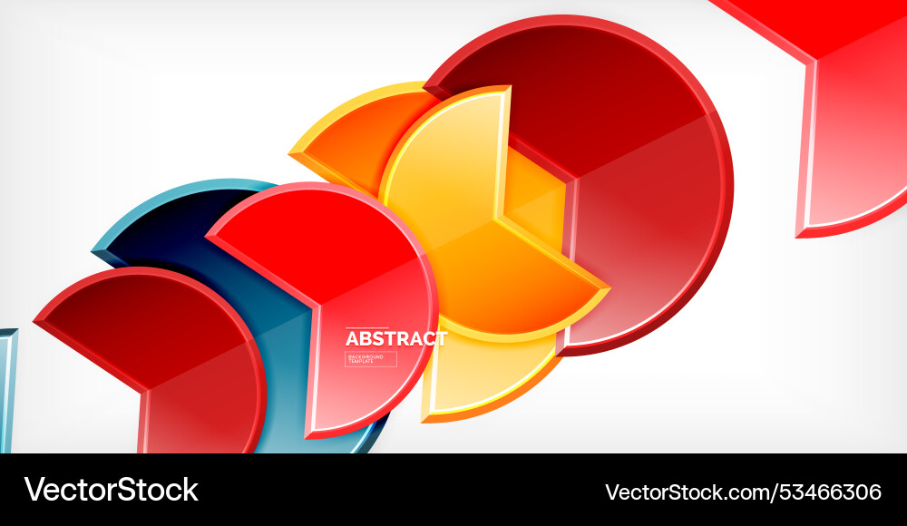 Trendy round shapes with triangular angle design Trendy round shapes with triangular angle design Vector Image