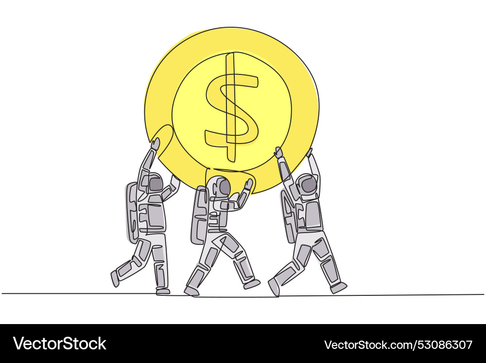 Single continuous line drawing group Single continuous line drawing group vector image