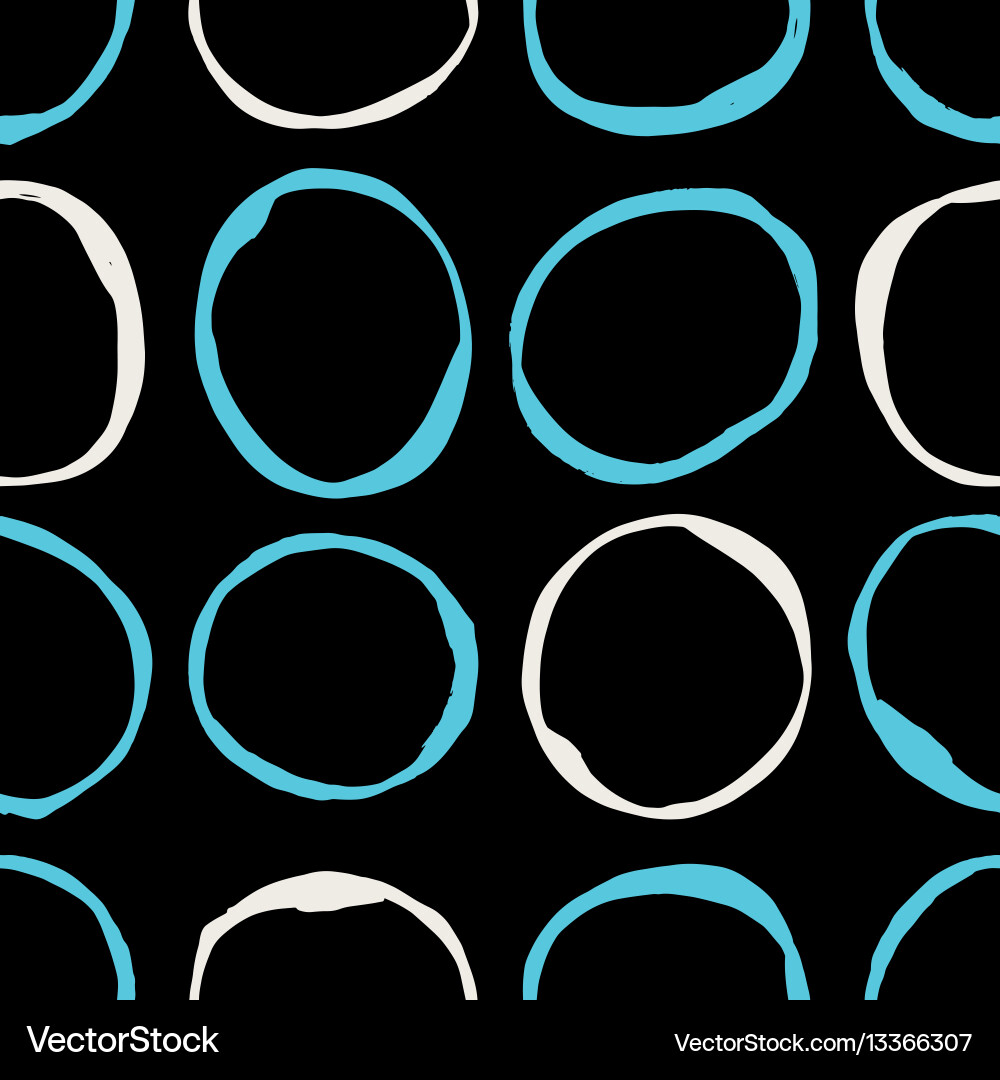 Sketchy Circle Pattern vector image