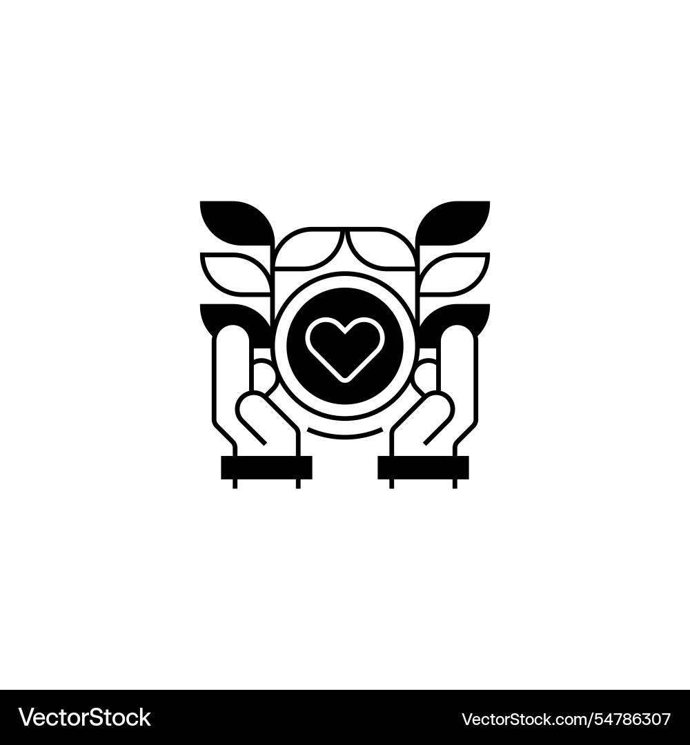 Wellness program line icon linear style sign Vector Image