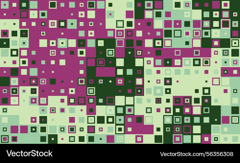 Abstract geometric pattern of colorful squares vector image