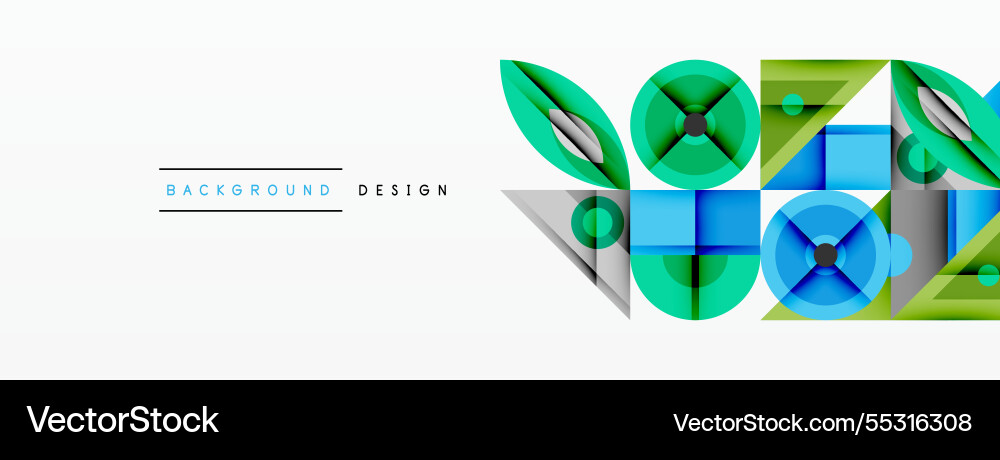 Geometric abstract composition with intersecting Geometric abstract composition with intersecting Vector Image