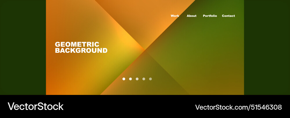 Gradient triangles composition with bright fluid Vector Image
