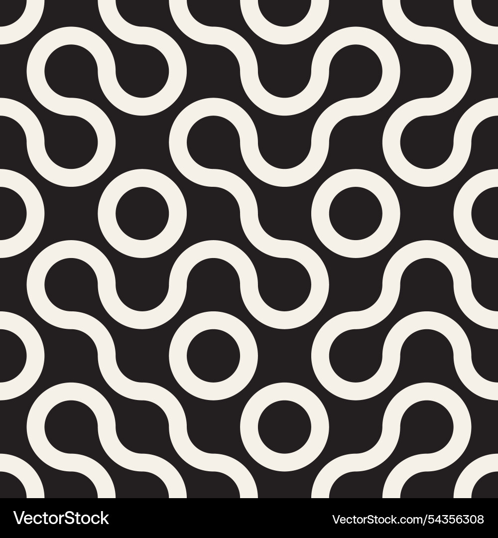 Seamless pattern repeating geometric elements vector image