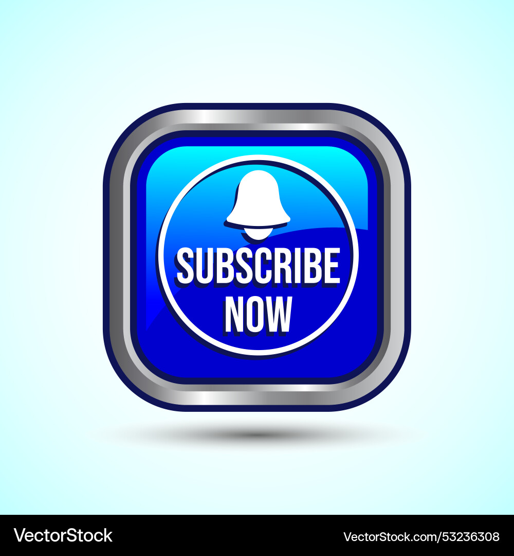 Subscribe icon button design channel Subscribe icon button design channel Vector Image