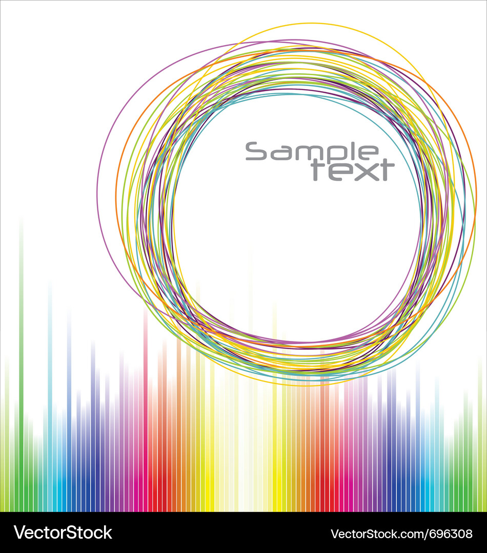 Vibrant Color Spectrum Background Vector Image