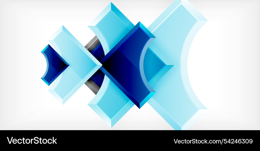 Arrow with round elements color geometric shapes Arrow with round elements color geometric shapes vector image