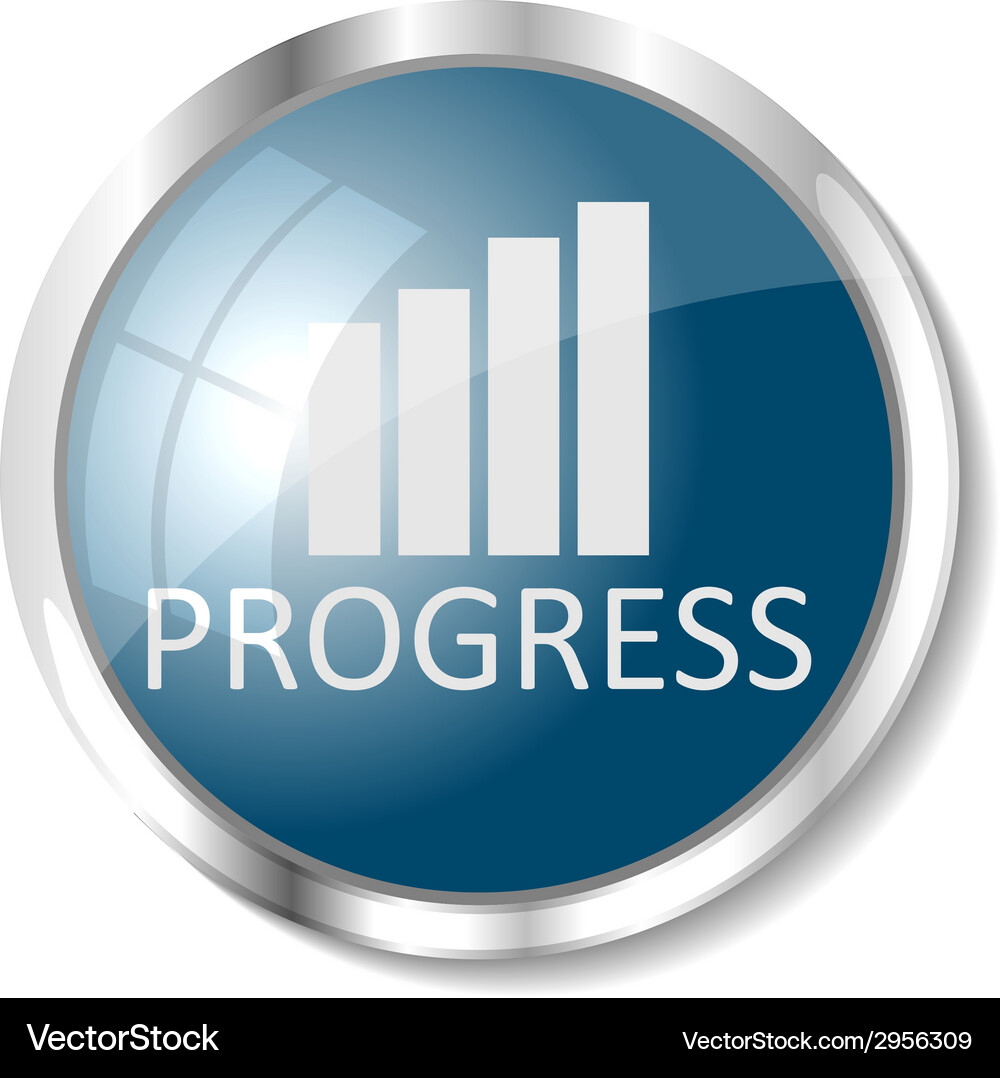 Blue web button Vector Image