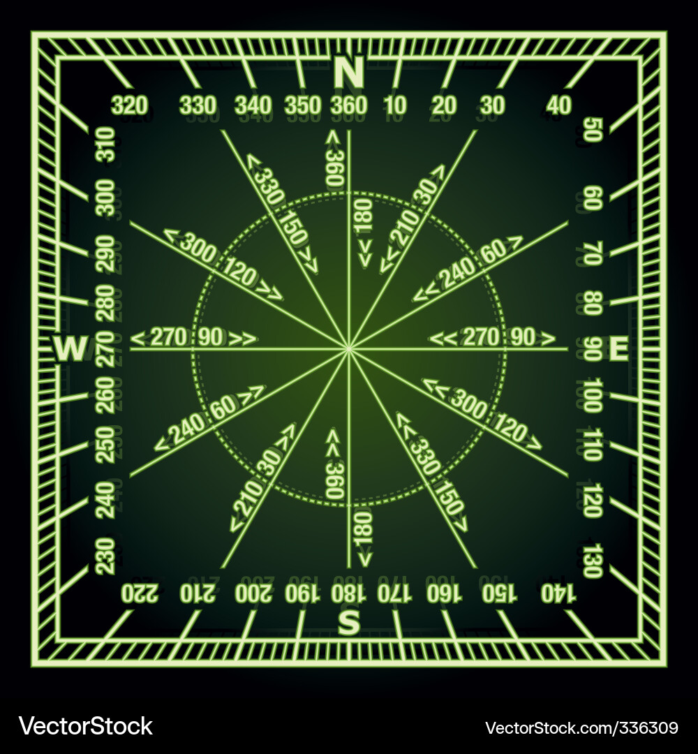 Glowing Navigation Grid Vector Image