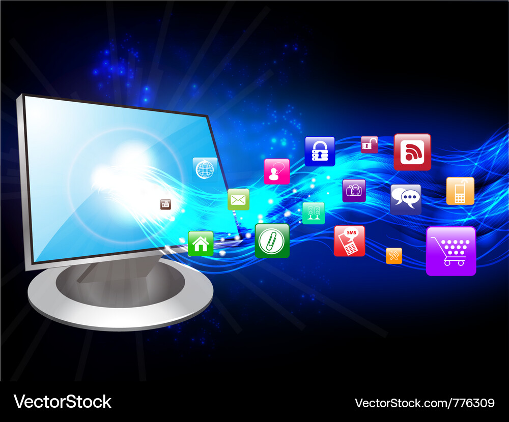 Network Connection Icons Vector Image