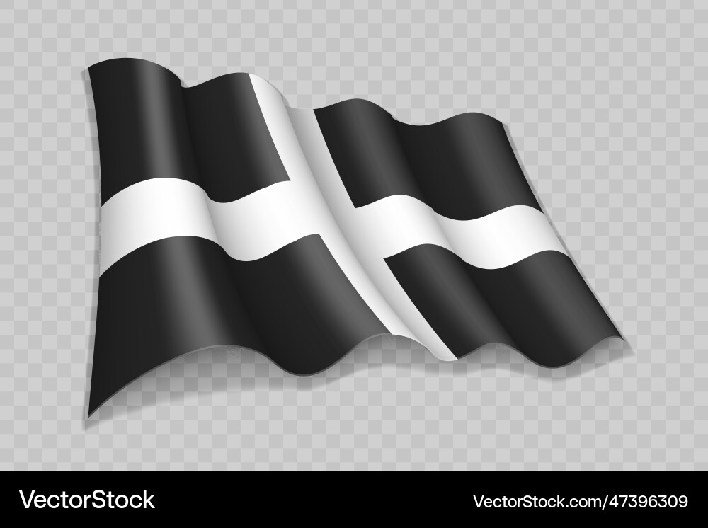 Realistic Waving Flag Royalty Free Vector Image