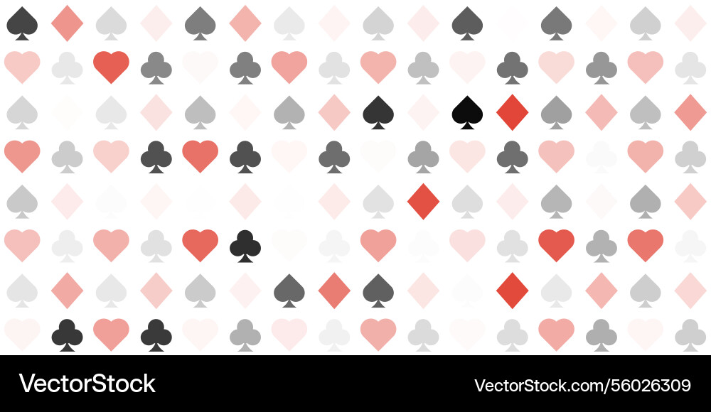 Seamless pattern with playing card suits including Seamless pattern with playing card suits including vector image