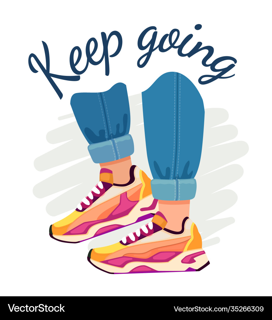 Slogan und Turnschuhe Street Fashion Poster Slogan und Turnschuhe Street Fashion Poster vektorbild