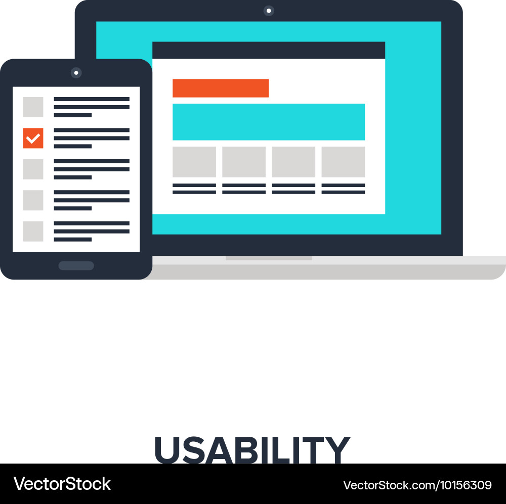 Usability Testing Concept vector image