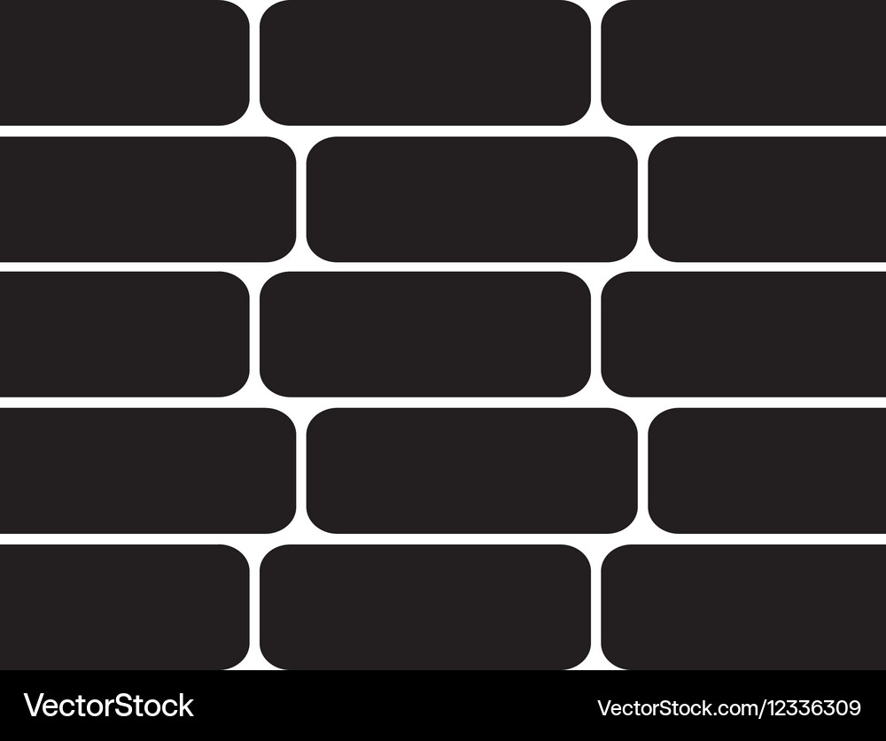 Wall bricks isolated icon Royalty Free Vector Image
